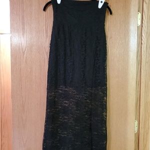 Black Lace Maxi Skirt